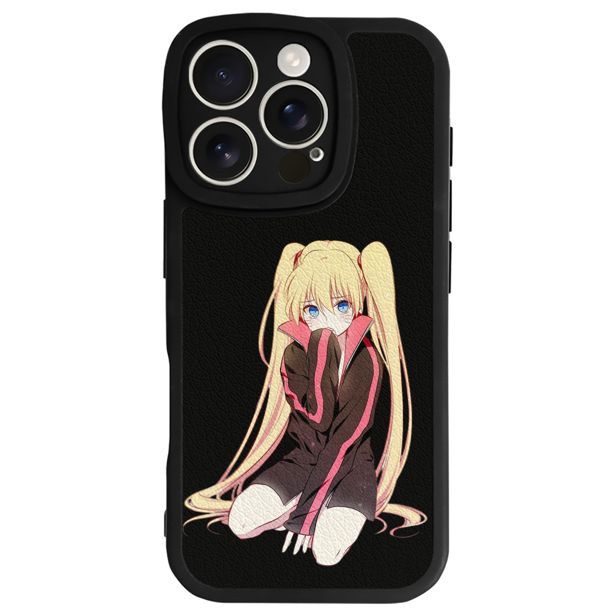 （画像用） NARUTO -ナルト- うずまき ナルト Uzumaki Naruto 【iPhone 16シリーズ対応】シリコンスマホケース（レザー調） 材質：シリコン